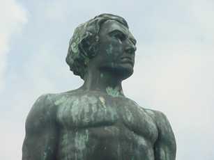 Dick Dowling Statue close-up,  Sabine Battlefield State Park 