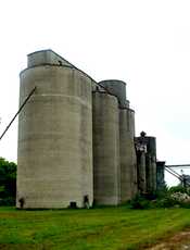 grain elevators, Stowell, Texas