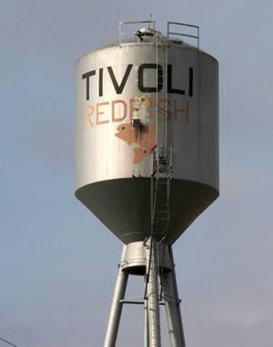Tivoili Tx water tower