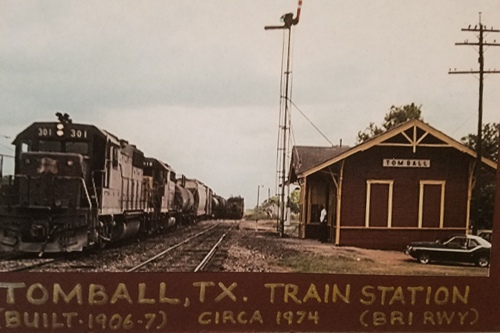 TX - Tomball Train Station old photo