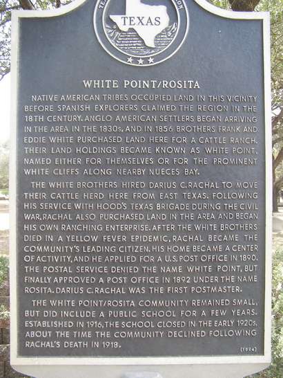 White Point / Rosita TX Historical Marker