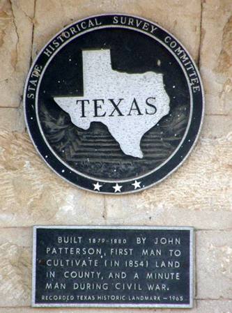 Adamsville Tx Patterson House historical marker