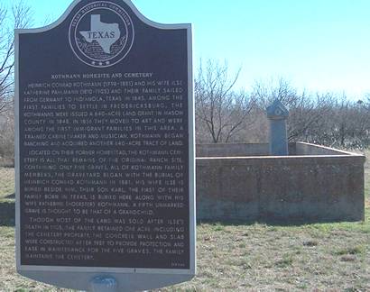Kothmann Grave Site and Marker, Art Texas