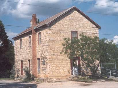 First Bandera County Courthouse, now library, Bandera Texas