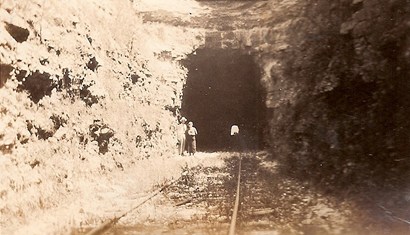 Bankersmith, Texas - Looking through Fredericksburg and Northern Railway Tunnel