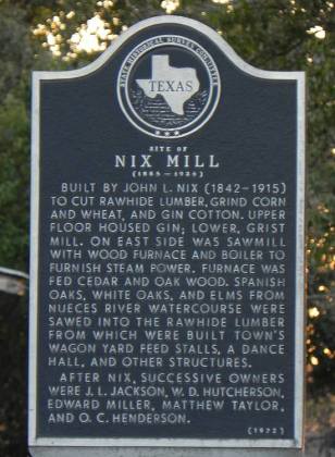 Barksdale TX - Nix Mill Historical Marker