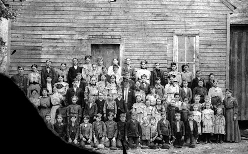 Williamson County TX Beaukiss School  group photo 1900s