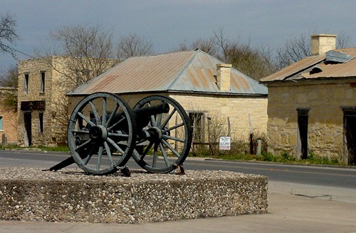 Brackettville TX - Cannon In Square