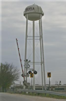 Buda Texas water tower