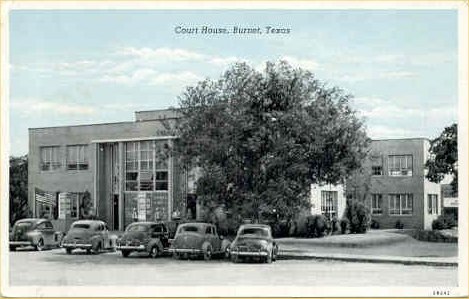 Burnet County Courthouse, Burnet, Texas 1940s post card