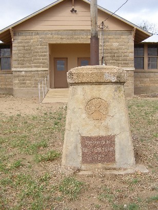 Camp Air TX - Prairie School  flag pole base