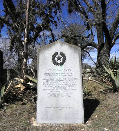TX -  Site of Camp Verde Centennial Marker