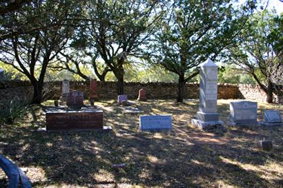 Cherry Spring Texas cemetery scene
