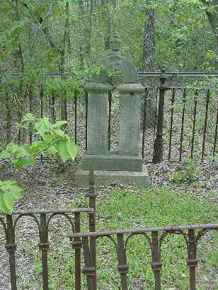 Decker TX - Rogers Cemetery Gate and Tombstone