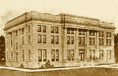 Schleicher County Courhouse, Eldorado, Texas 1930s photo