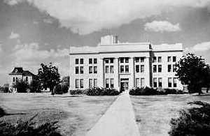 Schleicher County Courhouse, Eldorado, Texas 1930s