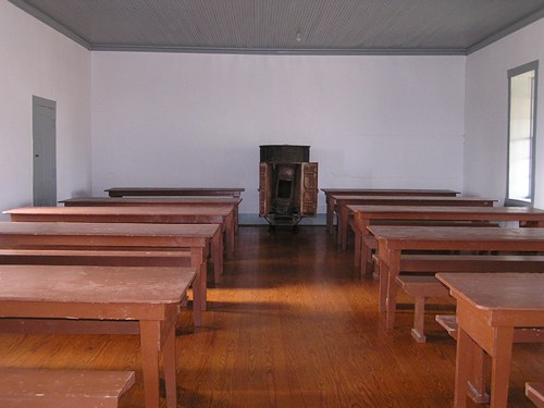 Fort McKavett School interior