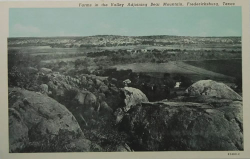 Fredericksburg, Texas - Farms in the Valley adjoining Bear Mountain, 1958