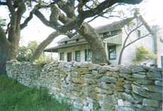 Fredericksburg Texas - stone wall