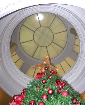 Georgetown, TX - The restored 1911 Williamson County courthouse  skylight