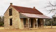 Grapetown school teacher's house, Texas stone schoolhouse