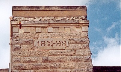 Old jail chimney dated 1893