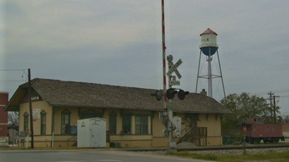 Kyle Texas railroad depot and water tower
