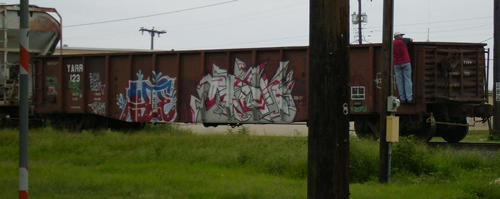  LaCoste Texas - Railroad graffiti