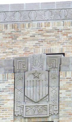 Menard County Courthouse architecural details, Menard, Texas