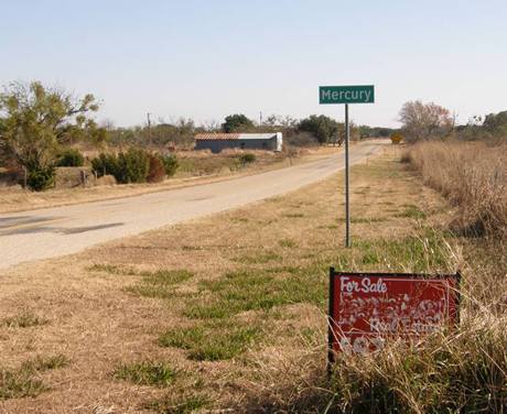 Entering Mercury Texas