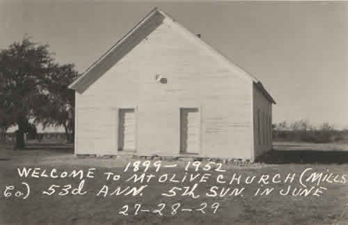 Mount Olive, Texas - Primitive Baptist Church 