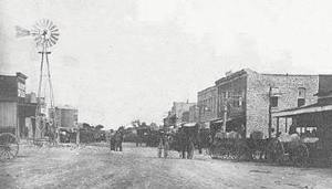 Mullin, Texas main street, 1900s