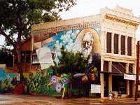 Lindheimer mural in New Braunfels