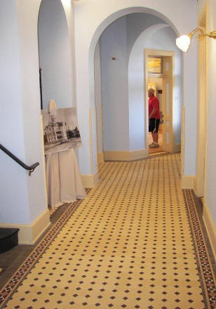 TX Comal County Courthouse Hallway Tiles