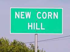 New Corn Hill sign
