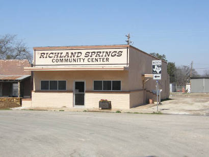 Richland Springs Tx - Community Center