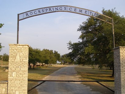Rocksprings TX Cemetery Gate