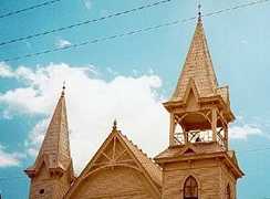 Church steeple, San Marcos, Texas