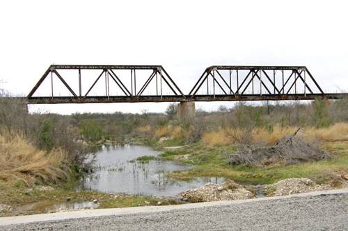 Spofford Tx 1st Railroad Bridge Over Elm Creek