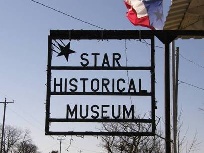 Star, Texas - Star Historical Museum sign