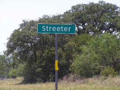 Streeter, Texas highway sign