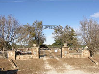 Watson Cemetery gate, Watson Texas