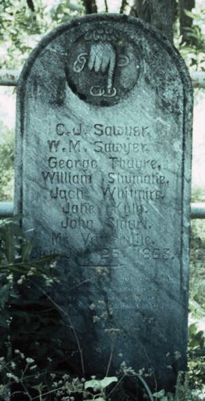 Bandera hangings victims memorial tombstone