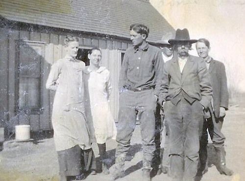 Sierra Blanca Texas ranchint Price family, vintage photo