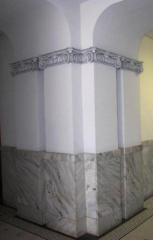 Anson Texas 1910 Jones County Courthouse  decorative capitals 