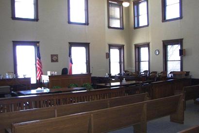Anson Texas 1910 Jones County Courthouse  district  courtroom