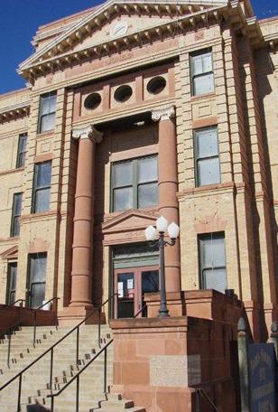 Anson Texas Jones County Courthouse front entrance