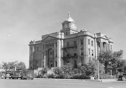 Jones County Courthouse vintage photo, Anson, Texas