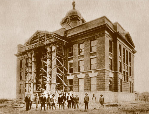 Former Stonewall County courthouse, under construction