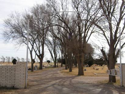 Bovina Tx cemetery entrance
